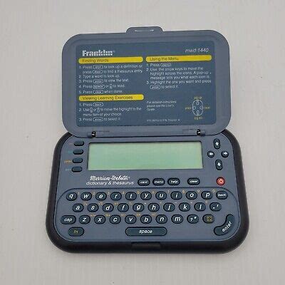 electronic dictionary franklin|Franklin Electronic Dictionary .